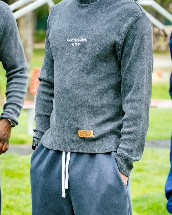 3 Star Ribbed Long Sleeve