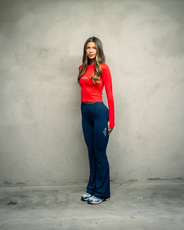 Flared Leggings & Red Top Bundle
