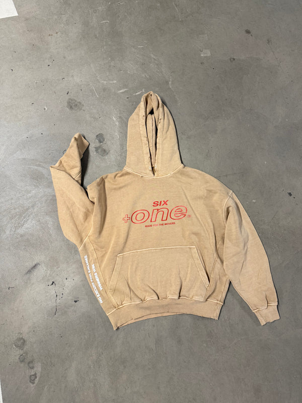 6+1 Sand Washed Hoodie